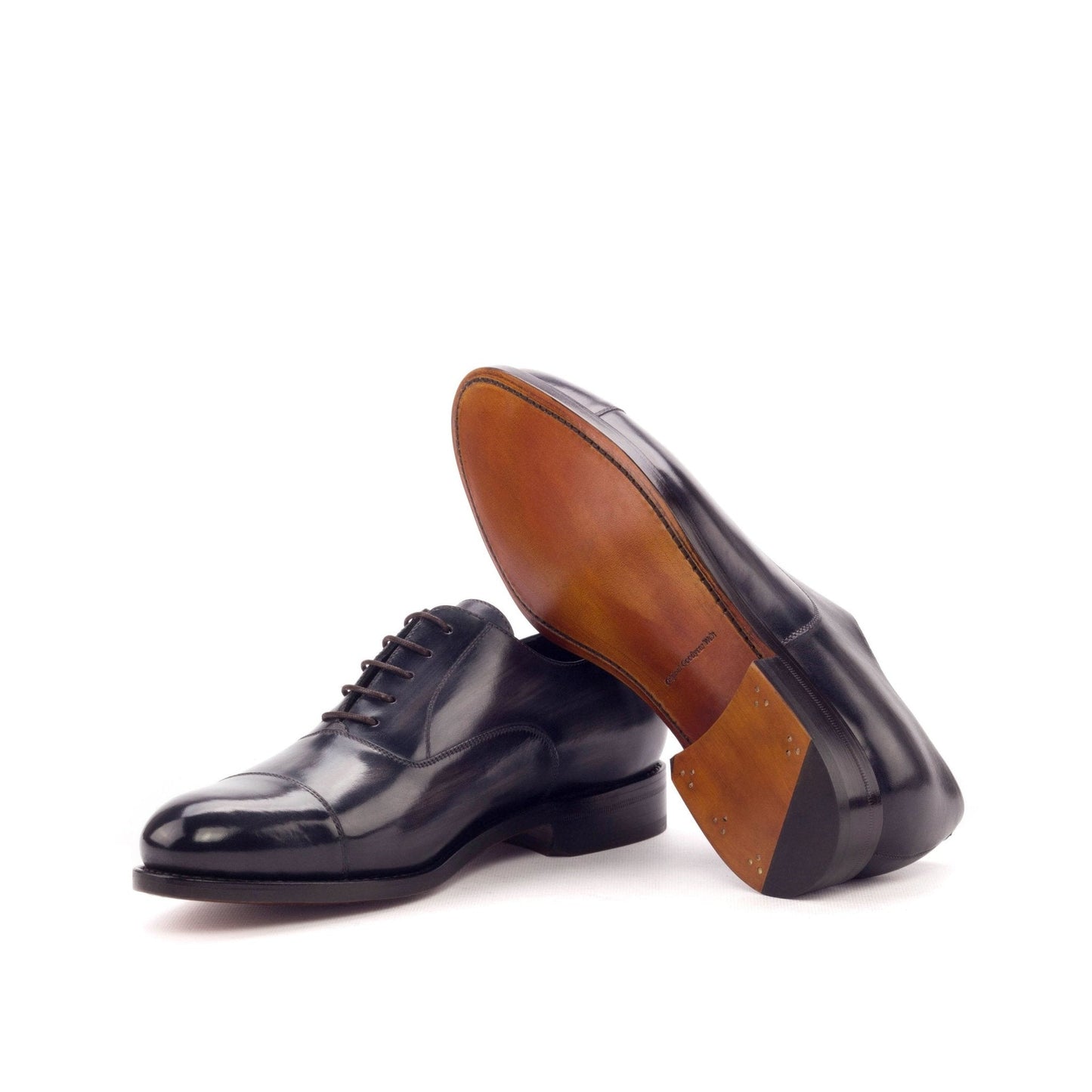 Cap Toe Oxford in Grey Patina - Zatorres | Free Shipping on orders over $300