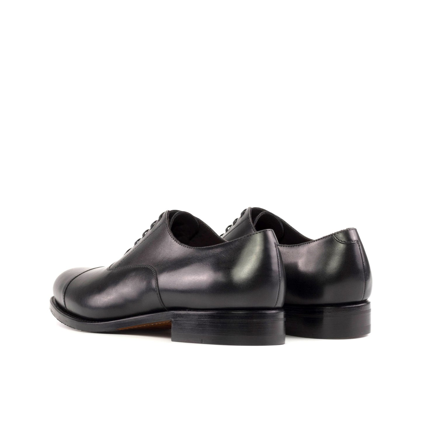 Cap Toe Oxford in Black Box Calf - Zatorres | Free Shipping on orders over $200
