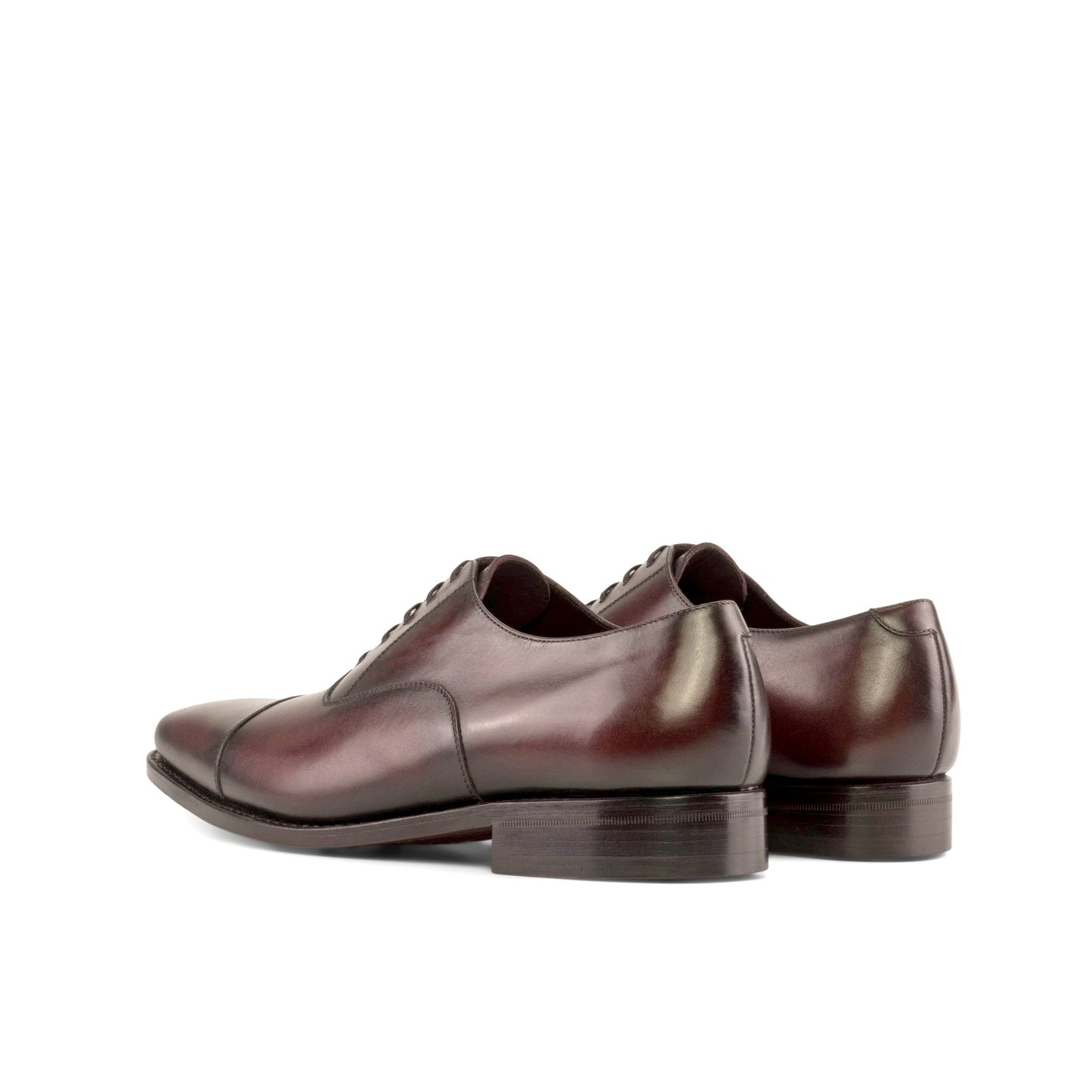 Cap Toe Oxford in Burgundy Box Calf - Zatorres | Free Shipping on orders over $200