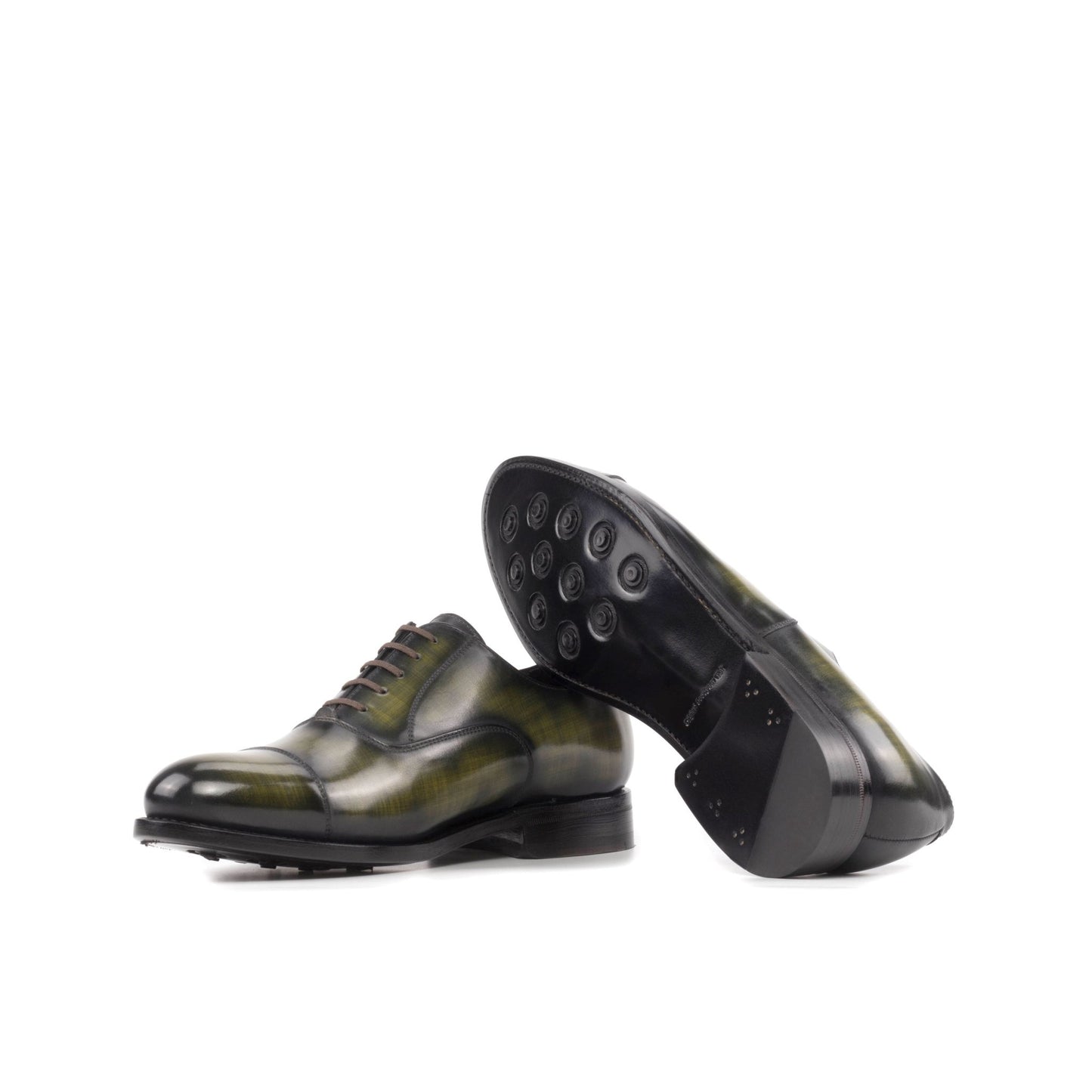 Cap Toe Oxford in Khaki Patina - Zatorres | Free Shipping on orders over $200