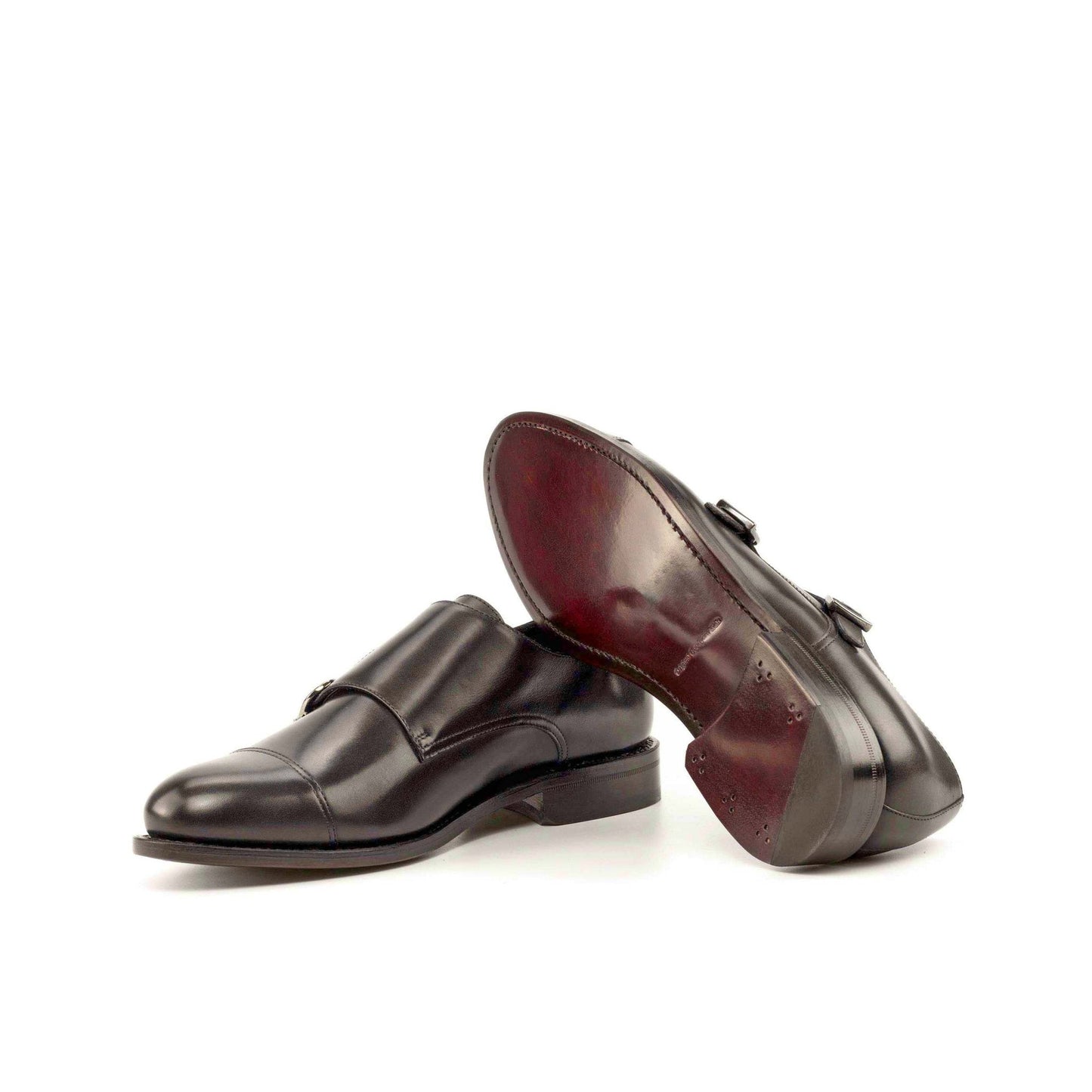 Double Monk Strap in Black Box Calf - Zatorres | Free Shipping on orders over $200