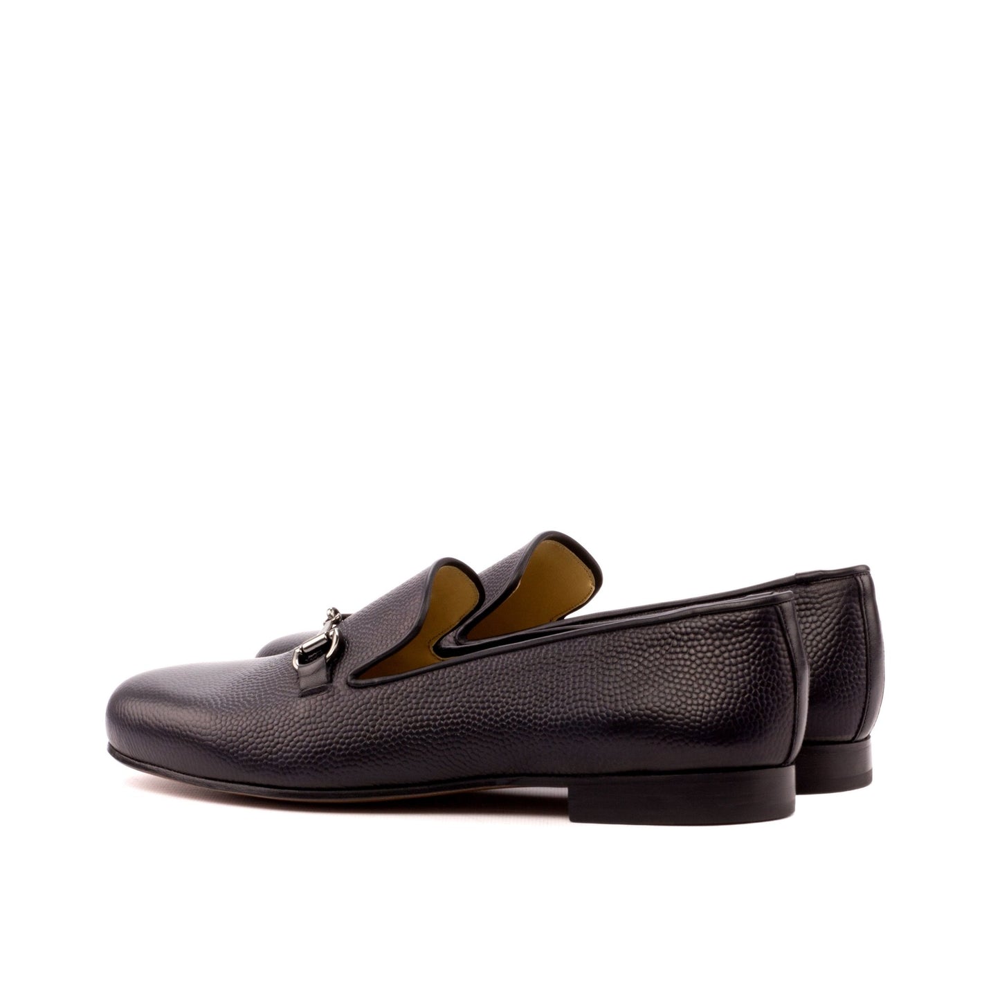 Santiago Slipper in Black Box Calf - Zatorres | Free Shipping on orders over $200