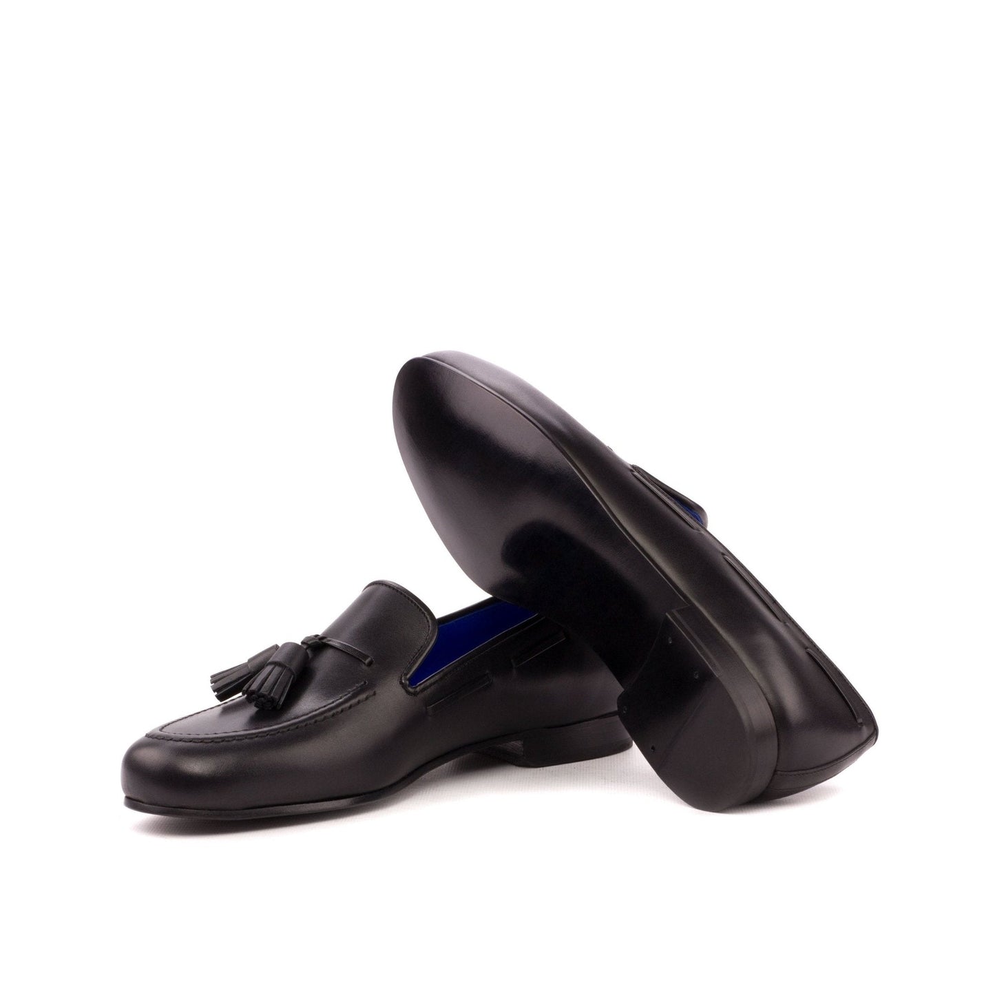 Santiago Slipper in Black Calf - Zatorres | Free Shipping on orders over $200