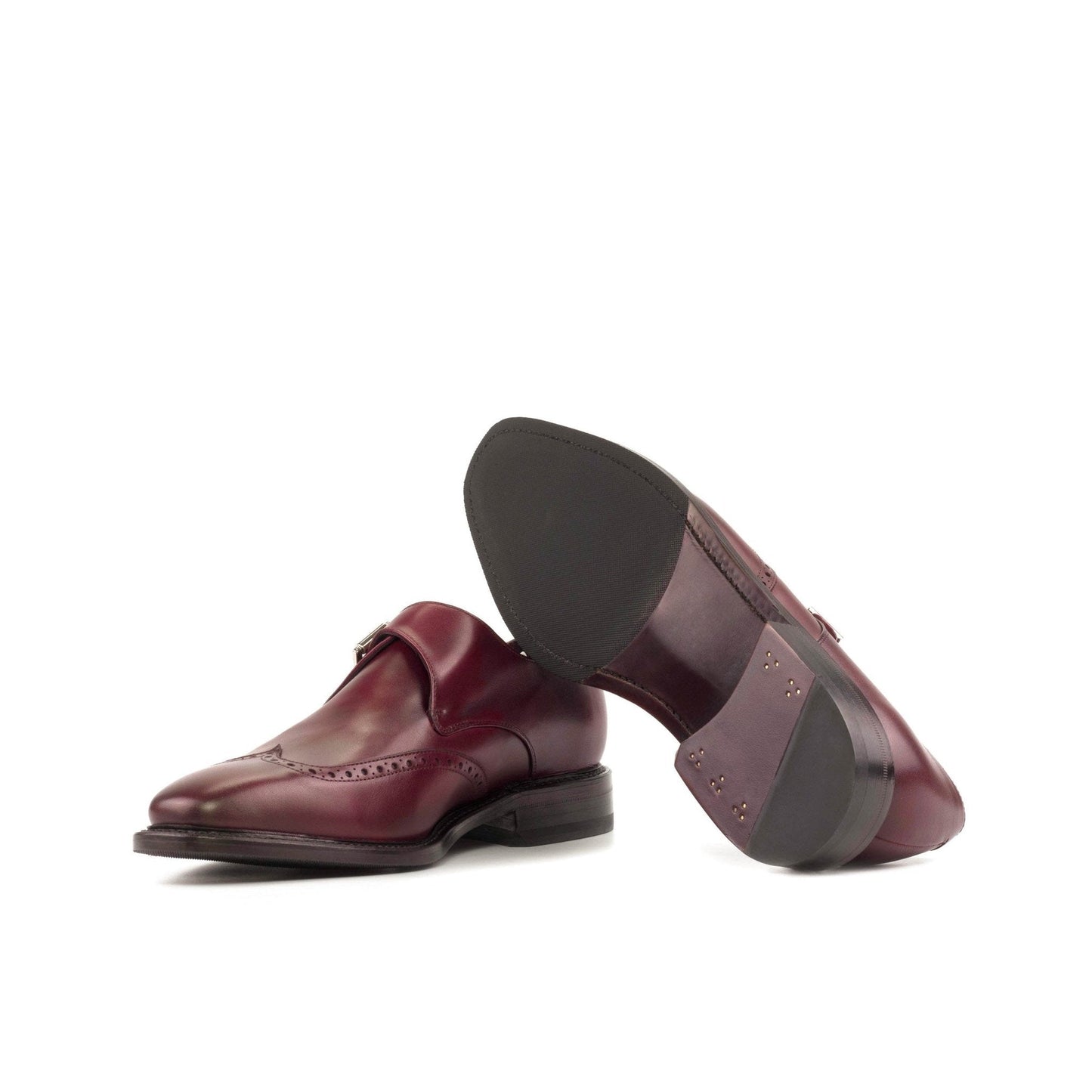 Single Monk in Burgundy Box Calf - Zatorres | Free Shipping on orders over $300