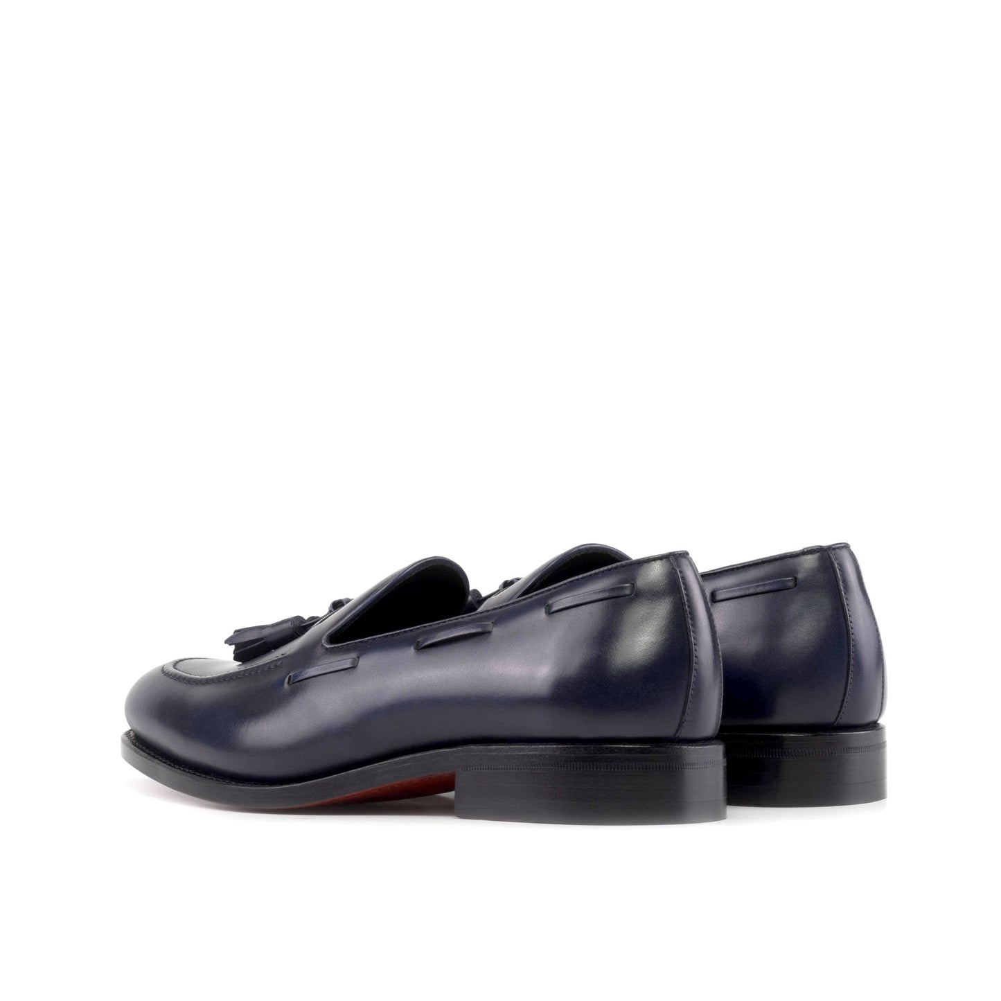 Tassel Loafer in Navy Box Calf - Zatorres | Free Shipping on orders over $200