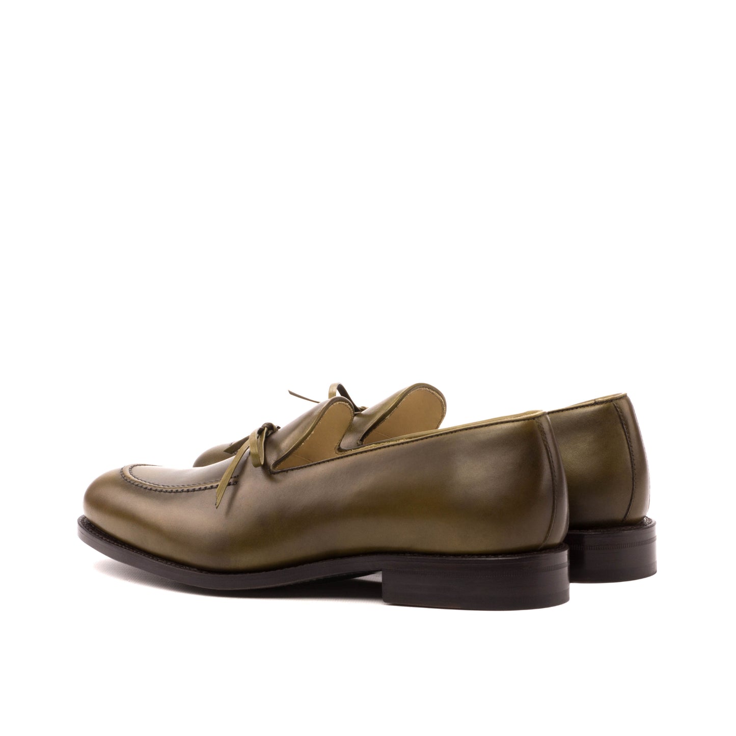 Bow Loafer in Olive Calf