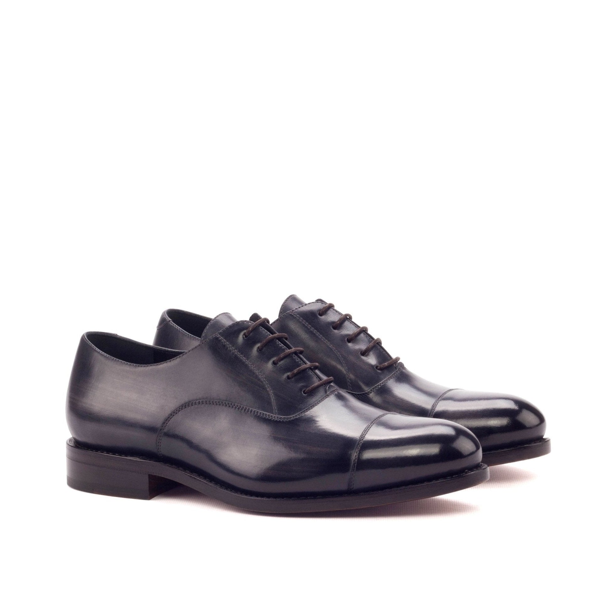 Cap Toe Oxford in Grey Patina - Zatorres | Free Shipping on orders over $300