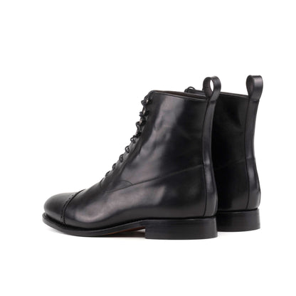 Balmoral Boot in Black Box Calf - Zatorres | Free Shipping on orders over $200