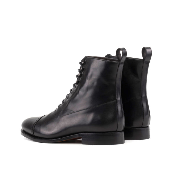 Balmoral Boot in Black Box Calf - Zatorres | Free Shipping on orders over $300