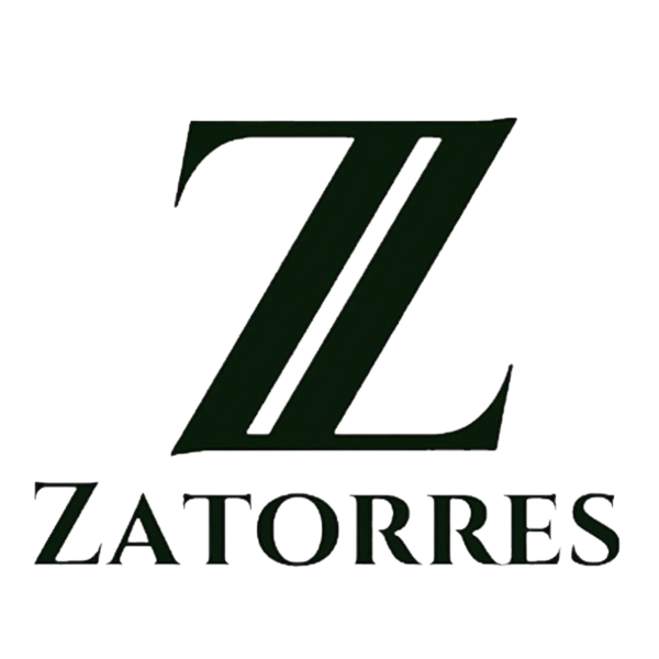 Zatorres logo with a large dark green 'Z' on a transparent background
