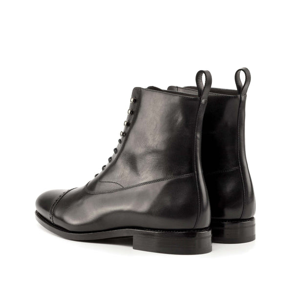 Balmoral Boot in Black Box Calf - Zatorres | Free Shipping on orders over $300