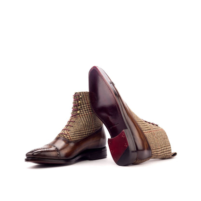 Balmoral Boot in Tweed and Brown Patina - Zatorres | Free Shipping on orders over $300