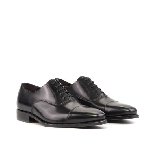 Cap Toe Oxford in Black Box Calf - Zatorres | Free Shipping on orders over $200