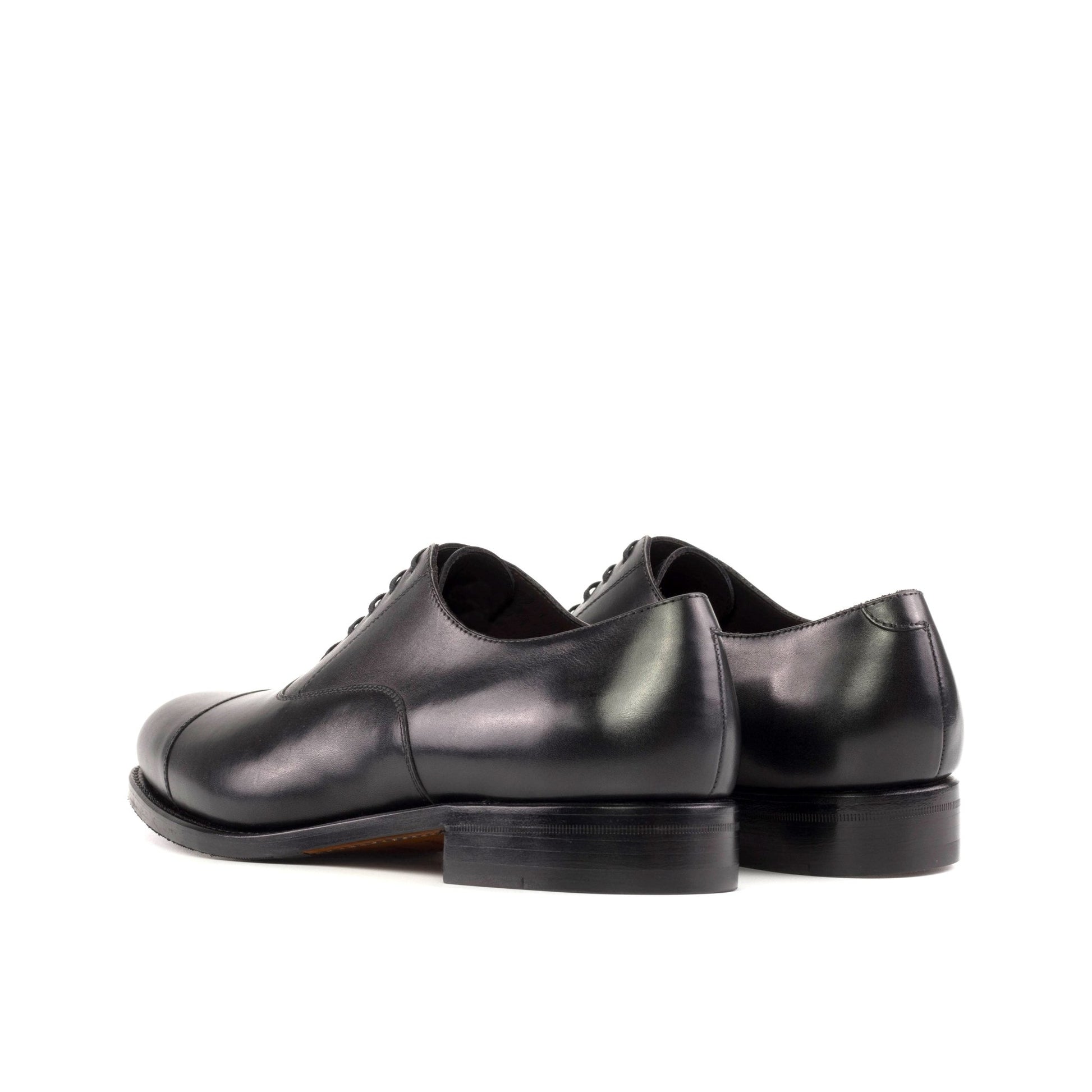 Cap Toe Oxford in Black Box Calf - Zatorres | Free Shipping on orders over $200