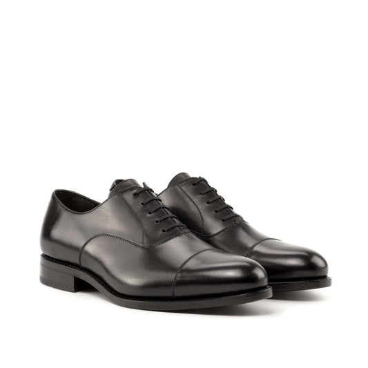 Cap Toe Oxford in Black Box Calf - Zatorres | Free Shipping on orders over $200