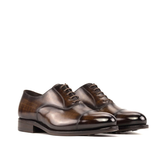 Cap Toe Oxford in Brown Patina - Zatorres | Free Shipping on orders over $200