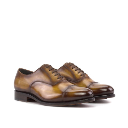 Cap Toe Oxford in Cognac Patina - Zatorres | Free Shipping on orders over $200
