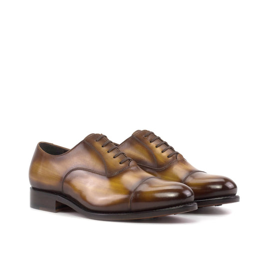 Cap Toe Oxford in Cognac Patina - Zatorres | Free Shipping on orders over $200