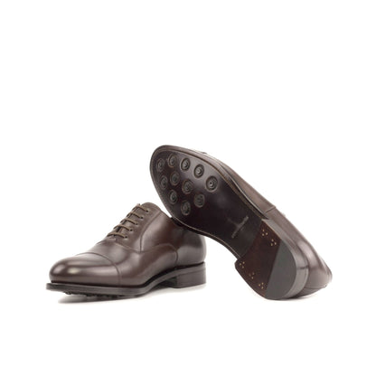 Cap Toe Oxford in Dark Brown Box Calf - Zatorres | Free Shipping on orders over $300