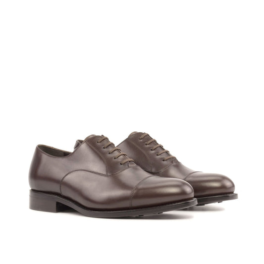 Cap Toe Oxford in Dark Brown Box Calf - Zatorres | Free Shipping on orders over $200