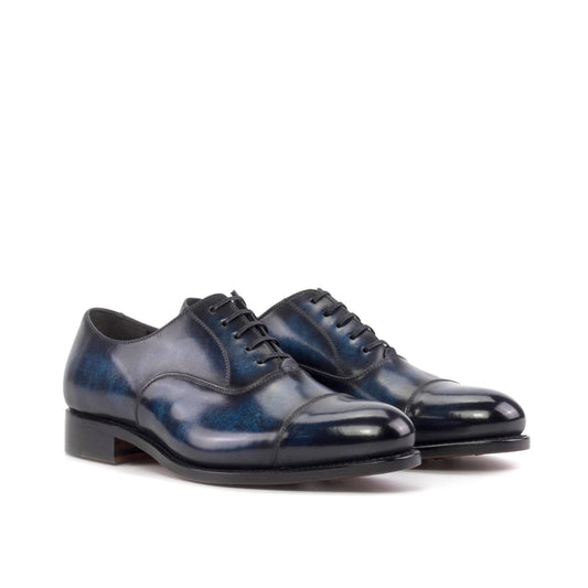 Cap Toe Oxford in Denim Patina - Zatorres | Free Shipping on orders over $200