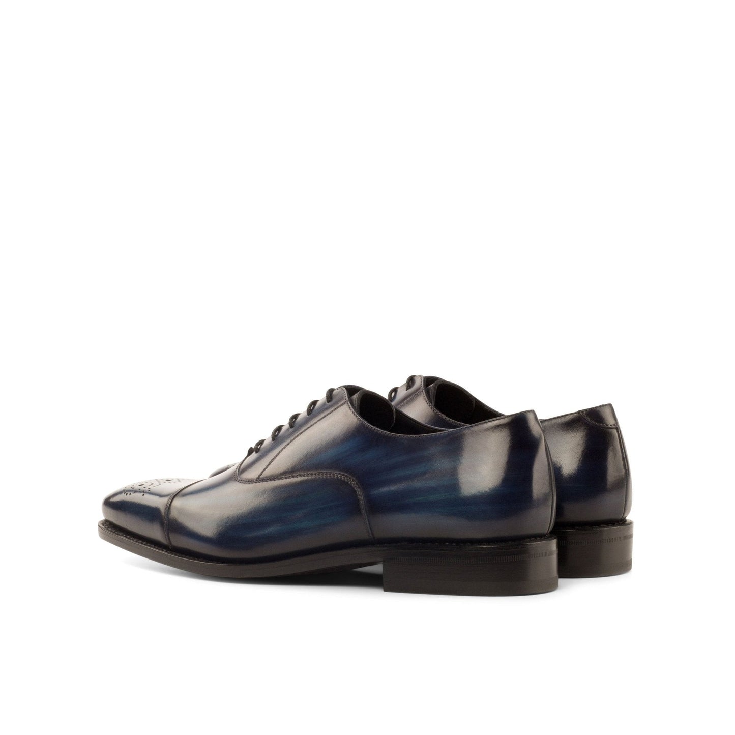 Cap Toe Oxford in Denim Patina - Zatorres | Free Shipping on orders over $200
