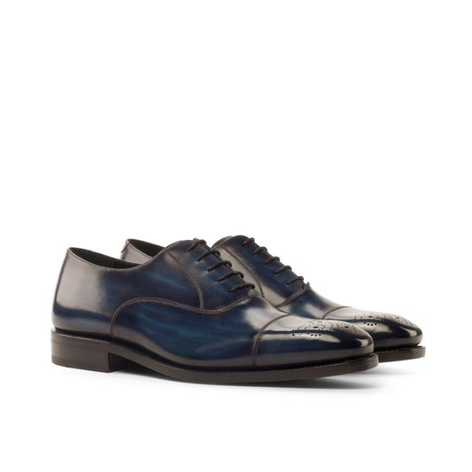Cap Toe Oxford in Denim Patina - Zatorres | Free Shipping on orders over $200