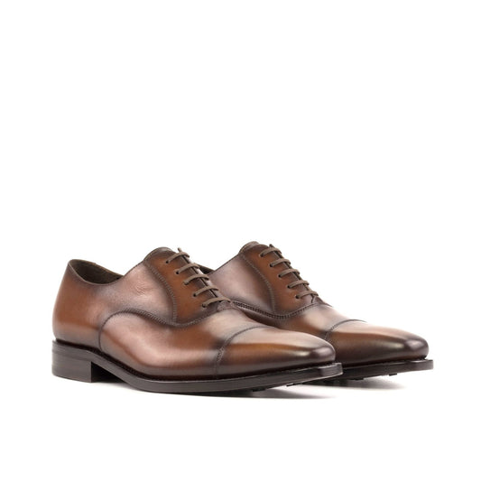 Cap Toe Oxford in Medium Brown Box Calf - Zatorres | Free Shipping on orders over $200