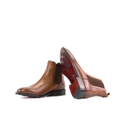 Chelsea Boot in Light Burnished Medium Brown Box Calf - Zatorres | Free Shipping on orders over $300