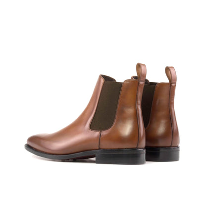 Chelsea Boot in Light Burnished Medium Brown Box Calf - Zatorres | Free Shipping on orders over $300