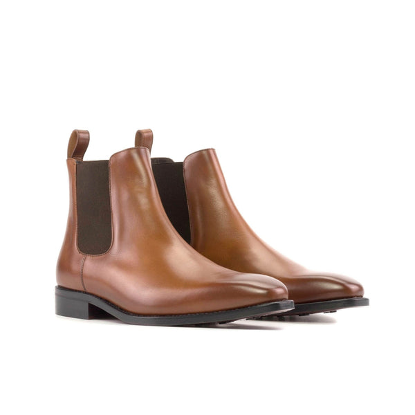 Chelsea Boot in Light Burnished Medium Brown Box Calf - Zatorres | Free Shipping on orders over $200