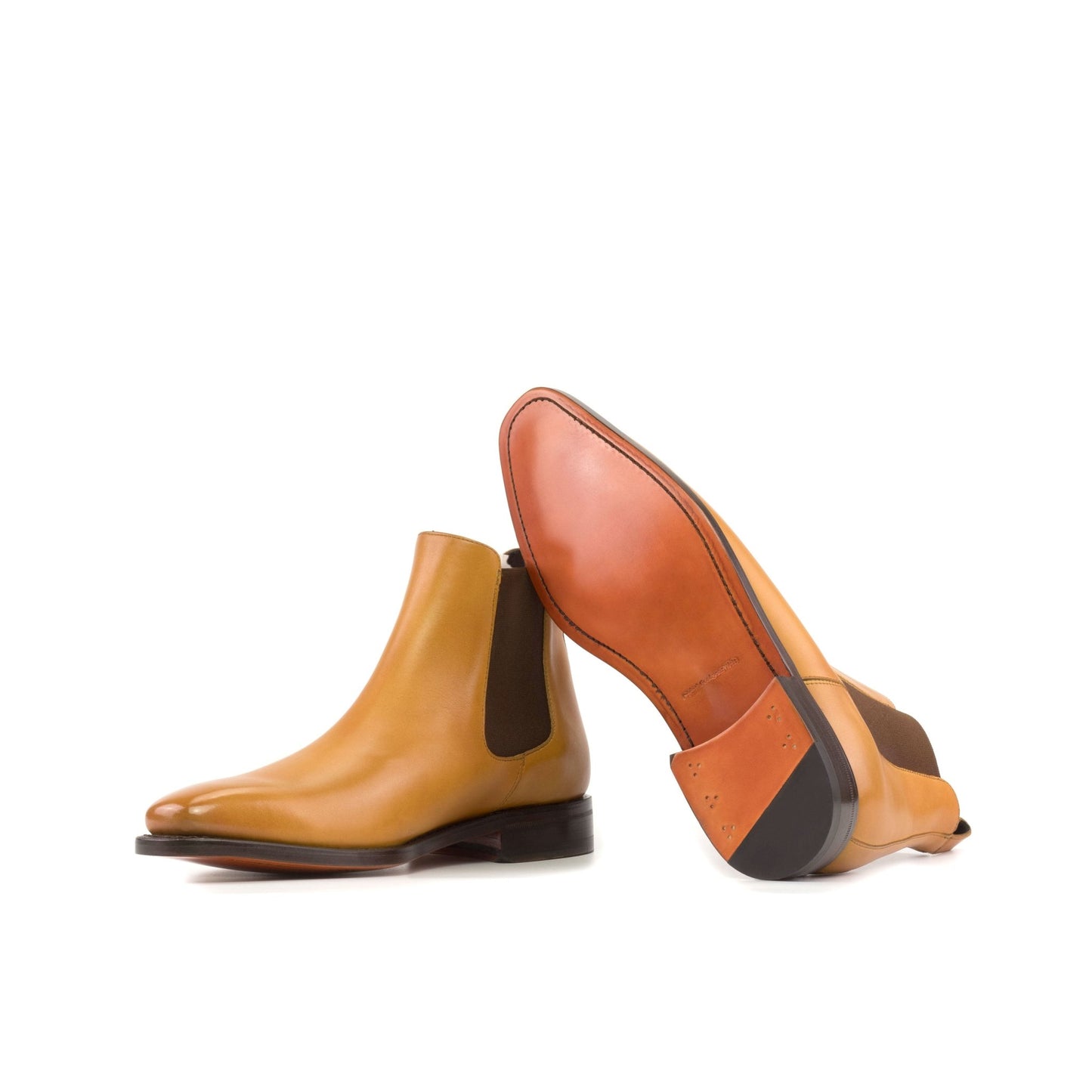 Chelsea Boot in Mustard Box Calf - Zatorres | Free Shipping on orders over $200