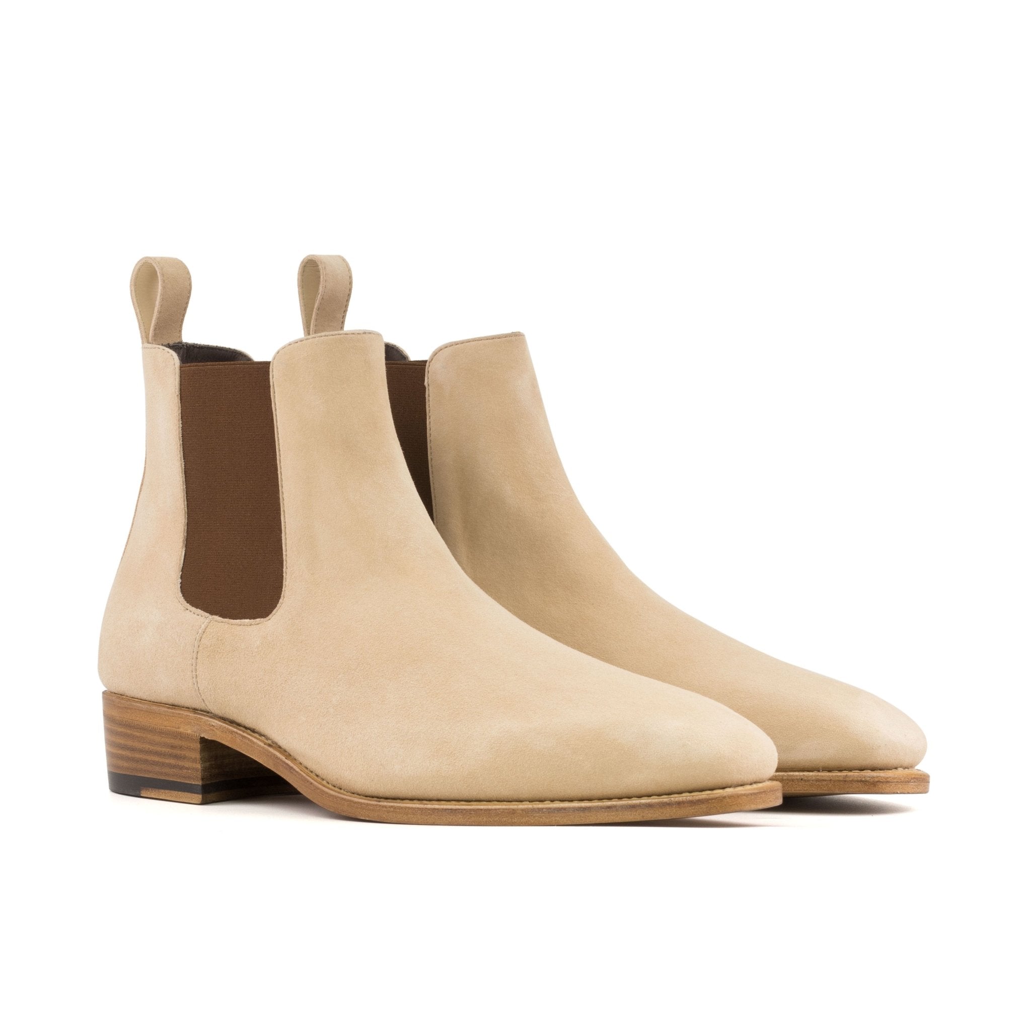 Chelsea Boot in Taupe Suede - Zatorres