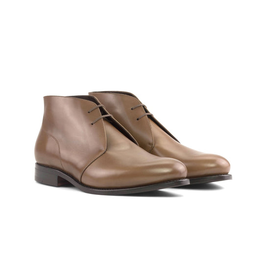 Chukka Boot in Medium Brown Box Calf - Zatorres | Free Shipping on orders over $200