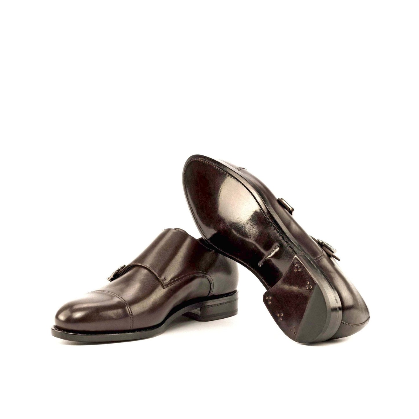 Double Monk in Dark Brown Box Calf - Zatorres | Free Shipping on orders over $200