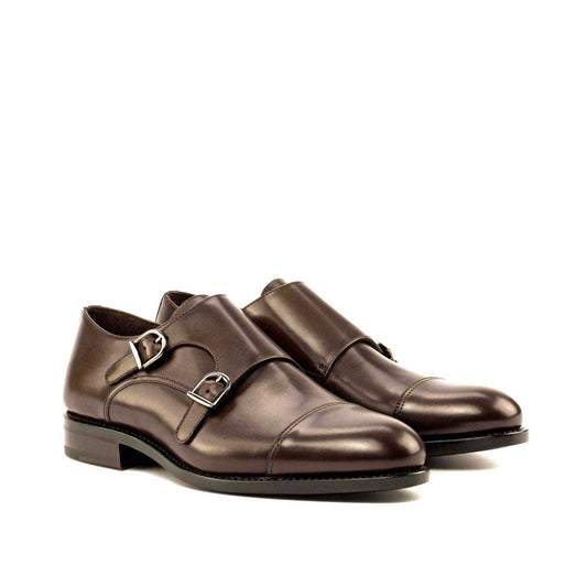 Double Monk in Dark Brown Box Calf - Zatorres | Free Shipping on orders over $200