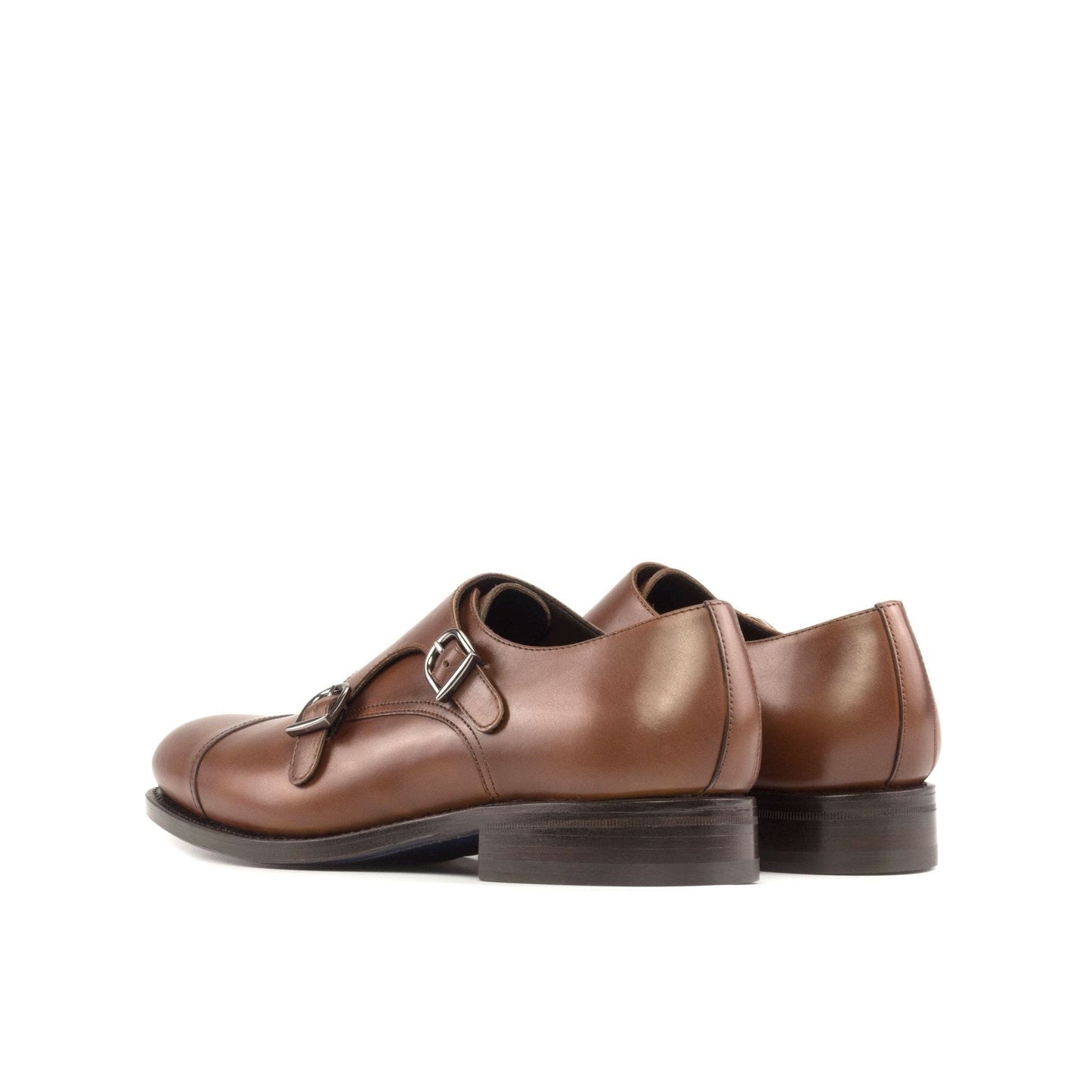 Double Monk in Medium Brown Box Calf - Zatorres | Free Shipping on orders over $200