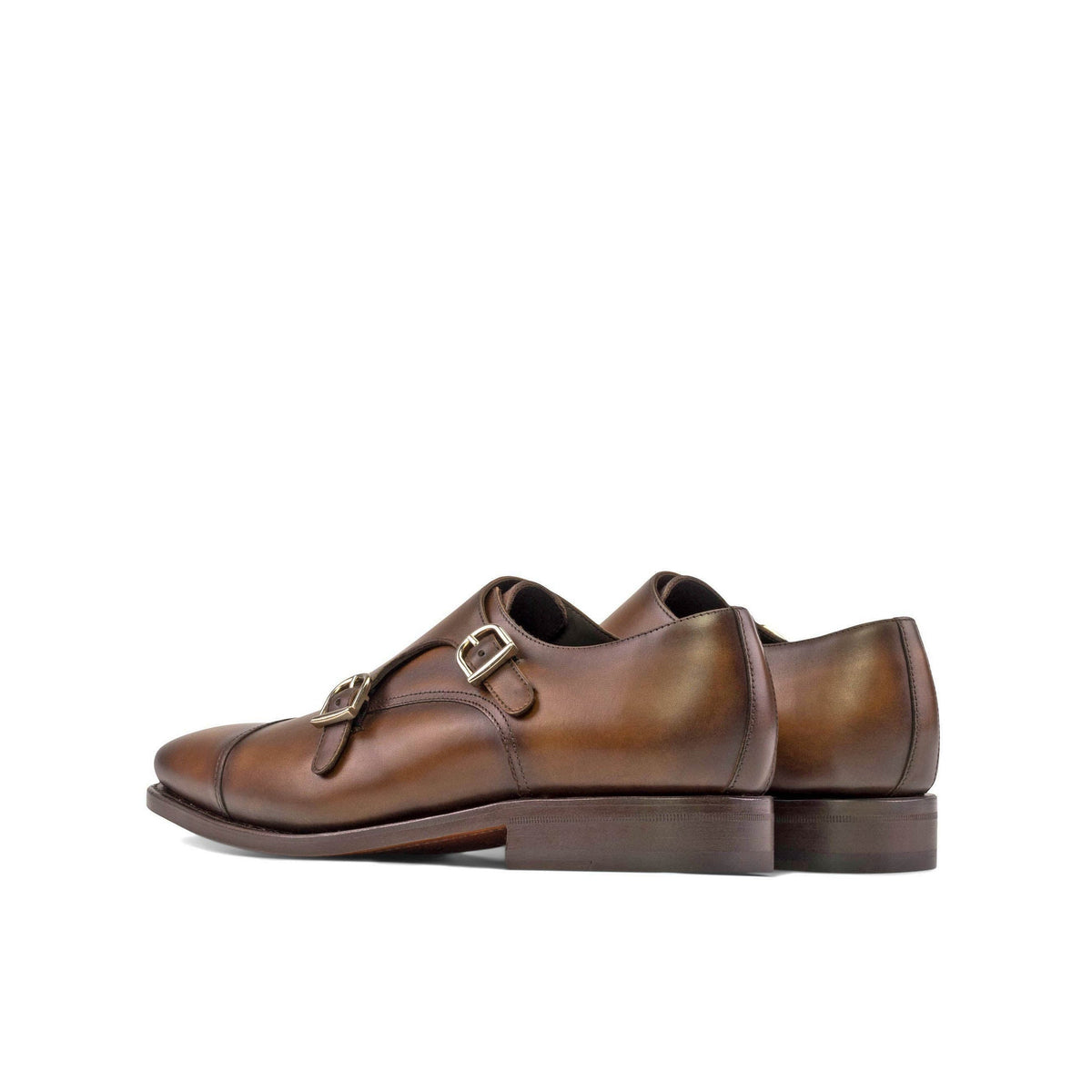 Double Monk in Medium Brown Box Calf - Zatorres | Free Shipping on orders over $300