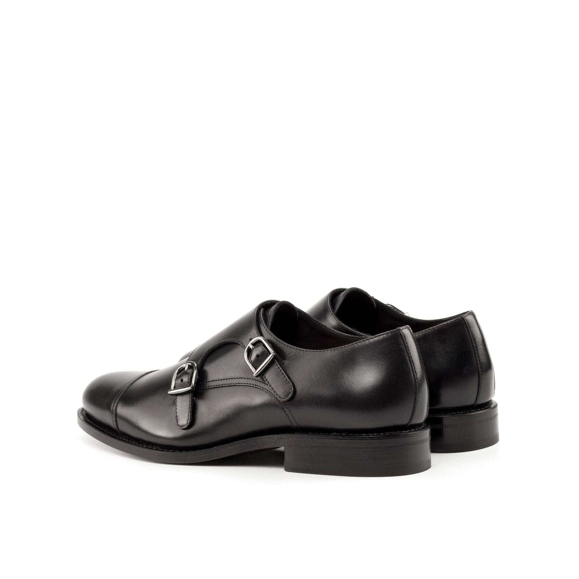 Double Monk Strap in Black Box Calf - Zatorres | Free Shipping on orders over $200