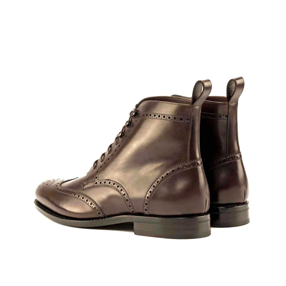 Wingtip Boot in Dark Brown Box Calf