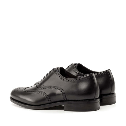 Full Brogue Oxford in Black Box Calf - Zatorres | Free Shipping on orders over $200