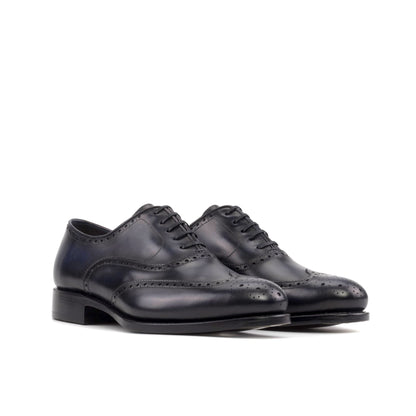 Full Brogue Oxford in Navy Box Calf - Zatorres | Free Shipping on orders over $200