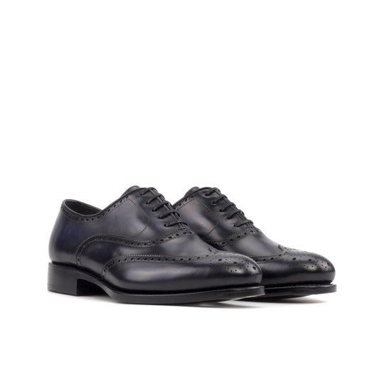 Full Brogue Oxford in Navy Box Calf - Zatorres | Free Shipping on orders over $200
