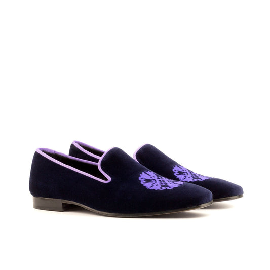 Palazzo Slipper in Purple Velvet - Zatorres | Free Shipping on orders over $200