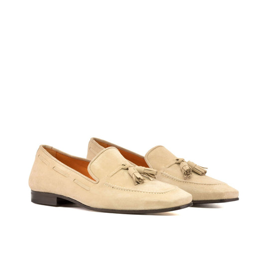 Palazzo Slipper in Taupe Suede - Zatorres | Free Shipping on orders over $200