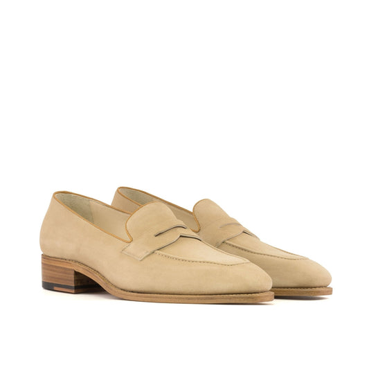 Penny Loafer in Camel Kid Suede - Zatorres | Free Shipping on orders over $200