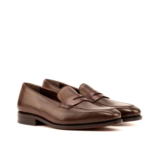 Penny Loafer in Dark Brown Box Calf - Zatorres | Free Shipping on orders over $200