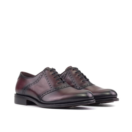 Saddle Shoes in Burnished Oxblood Box Calf - Zatorres | Free Shipping on orders over $200