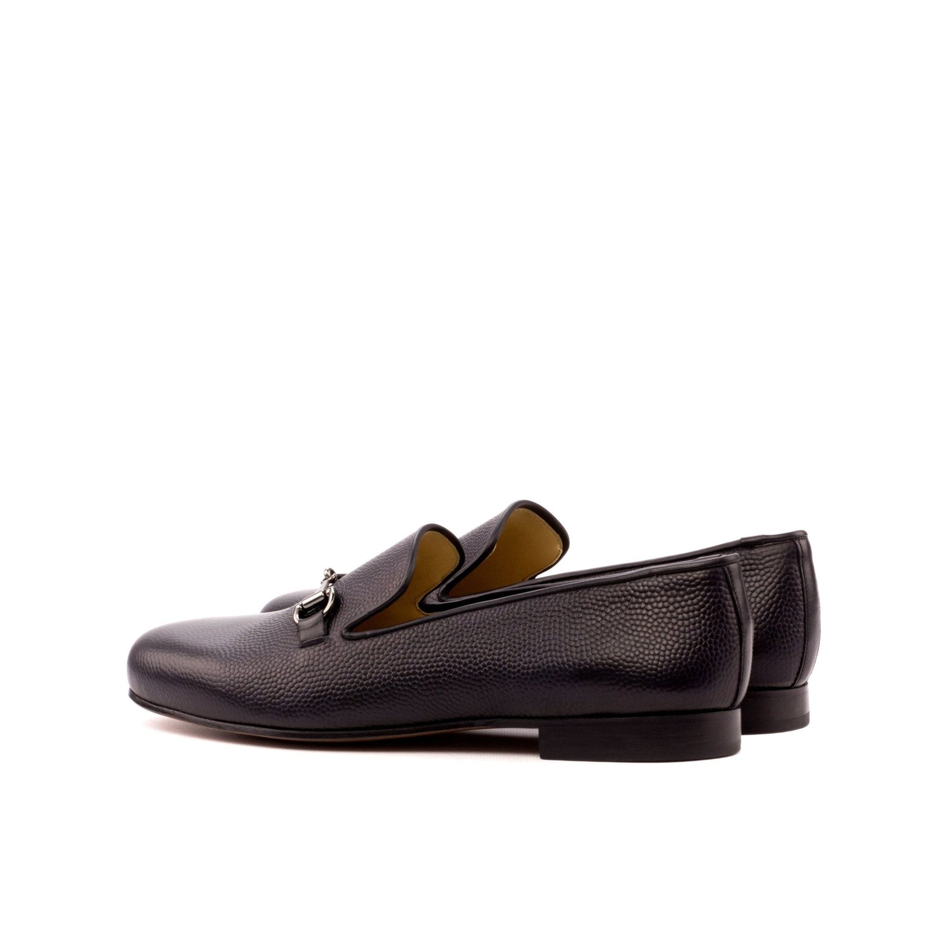 Santiago Slipper in Black Box Calf - Zatorres | Free Shipping on orders over $200