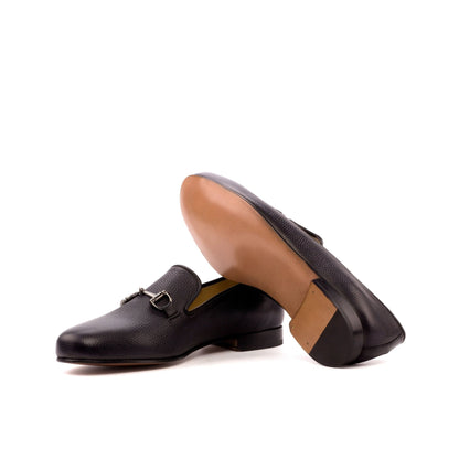 Santiago Slipper in Black Box Calf - Zatorres | Free Shipping on orders over $200